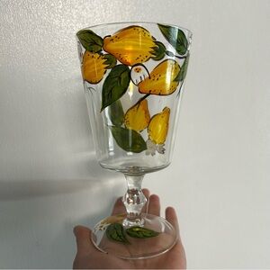 🍋Handcrafted Vintage Crystal Wine Goblet